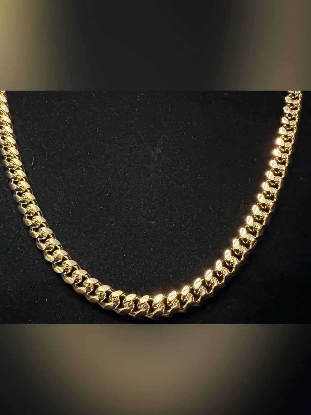 Cuban w/Concave 24in 6.5MM 14K Stamped gold filled necklace w/Box Lock.